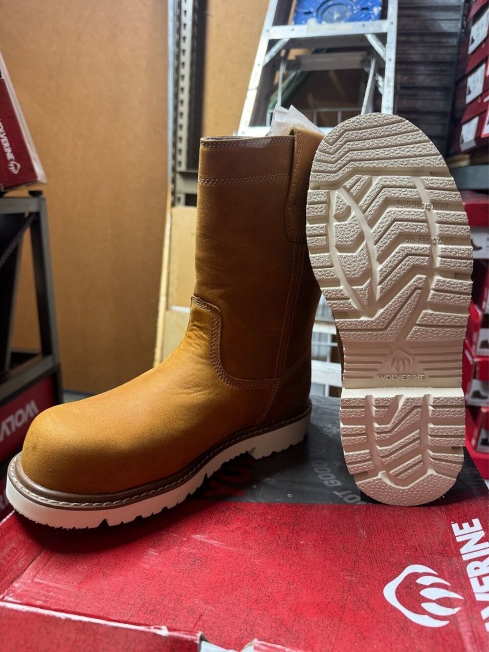 Wolverine Men's Steel Toe Work Boots Size 10 Wide - New in Box